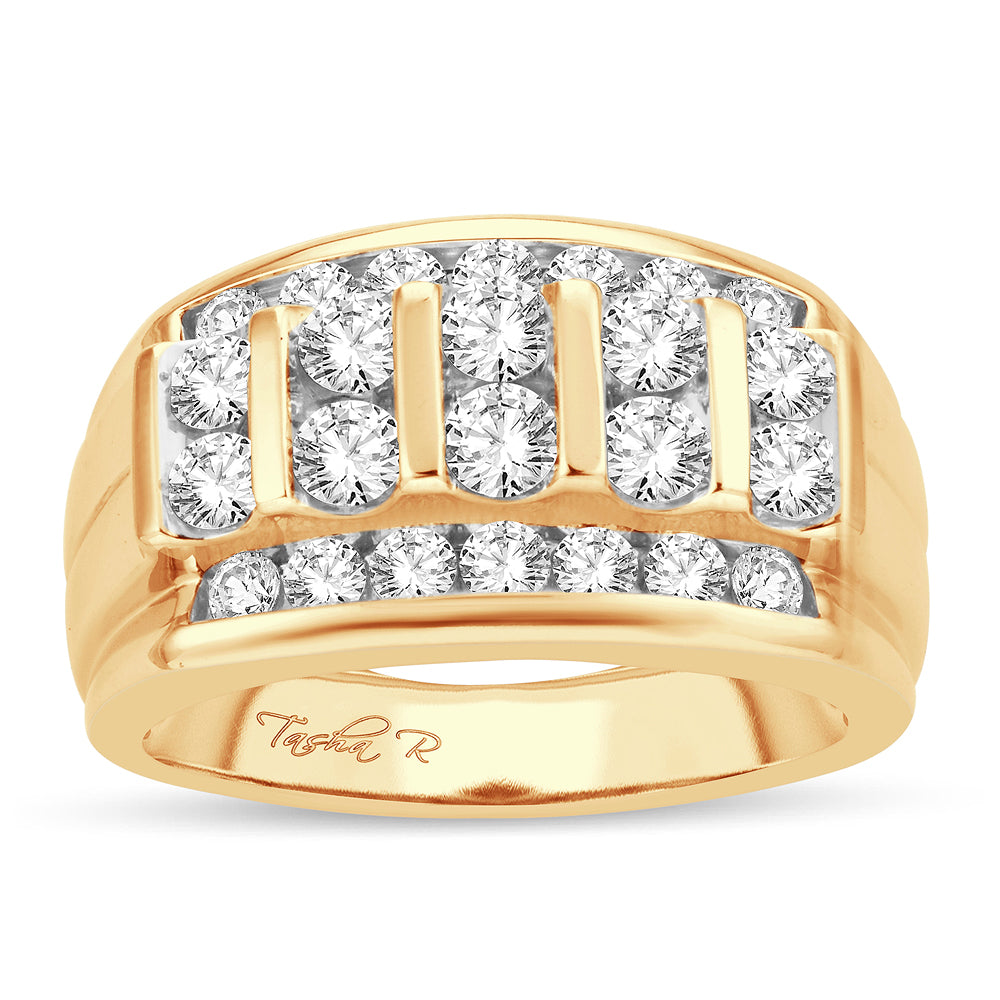 14K 2.00CT Diamond Mens Ring