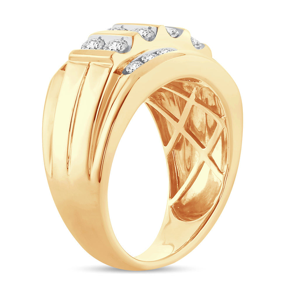 14K  2.00CT  Diamond Mens Ring