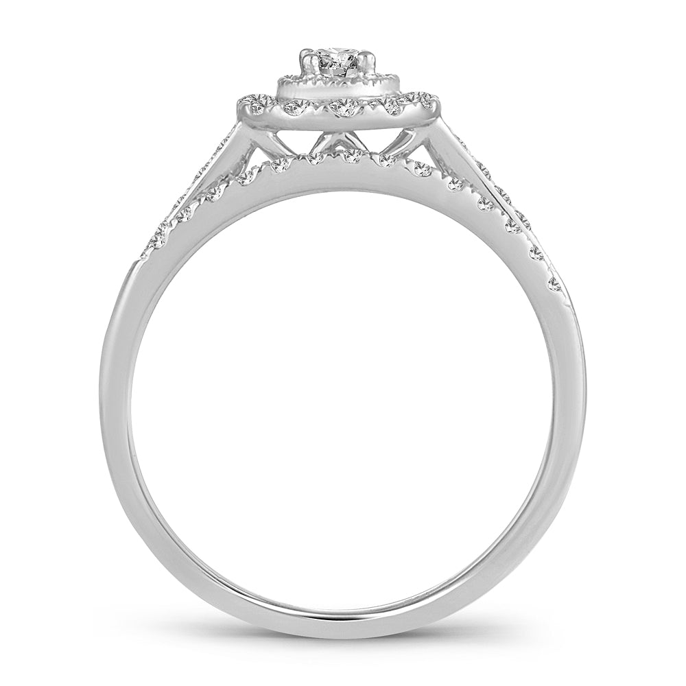 14K 0.33ct  Diamond Bridal Ring