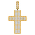 10 Karat Yellow Gold 3.10 Carat Diamonds Latin Cross Pendant-0830019-YG