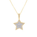 10 Karat Yellow Gold 1.05 Carat Diamonds Star Pendant-0842144-YG