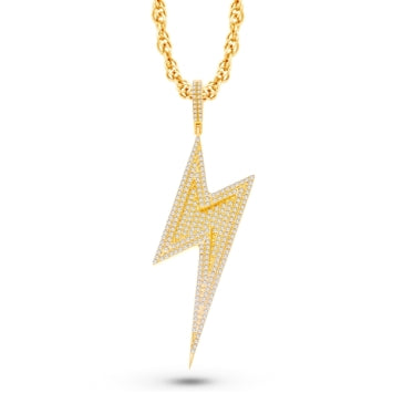 14 Karat All Yellow Gold 2.50 Carat Diamonds Flash HipHop Pendant-1025317-ALY