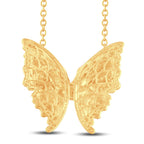 10 Karat All Yellow Gold 1.87 Carat Diamonds Butterfly Necklace (18 INCH)-1425233-ALY