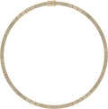 10 Karat Yellow Gold 11.93 Carat Diamonds Baguette Necklace-1430011-YG
