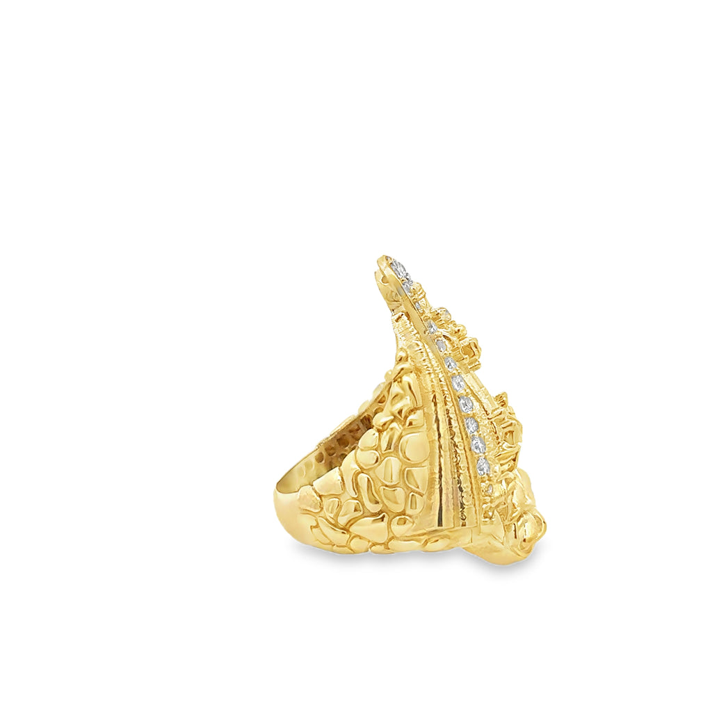 Virgen De la Caridad Ring 10Kt