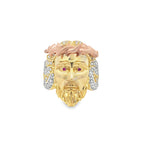 Yellow Gold Jesus Ring 10Kt