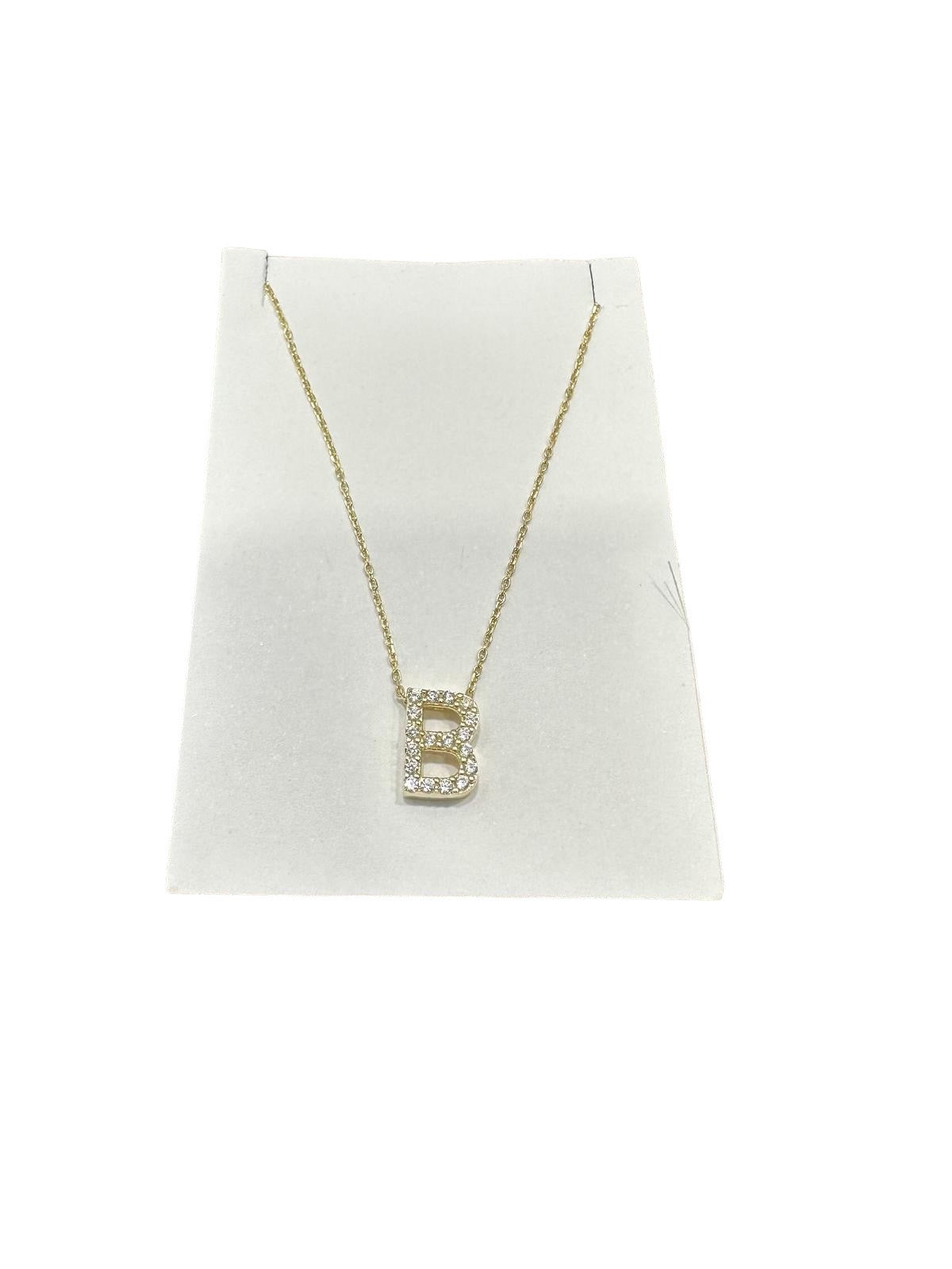 10kt Gold Initial Necklace