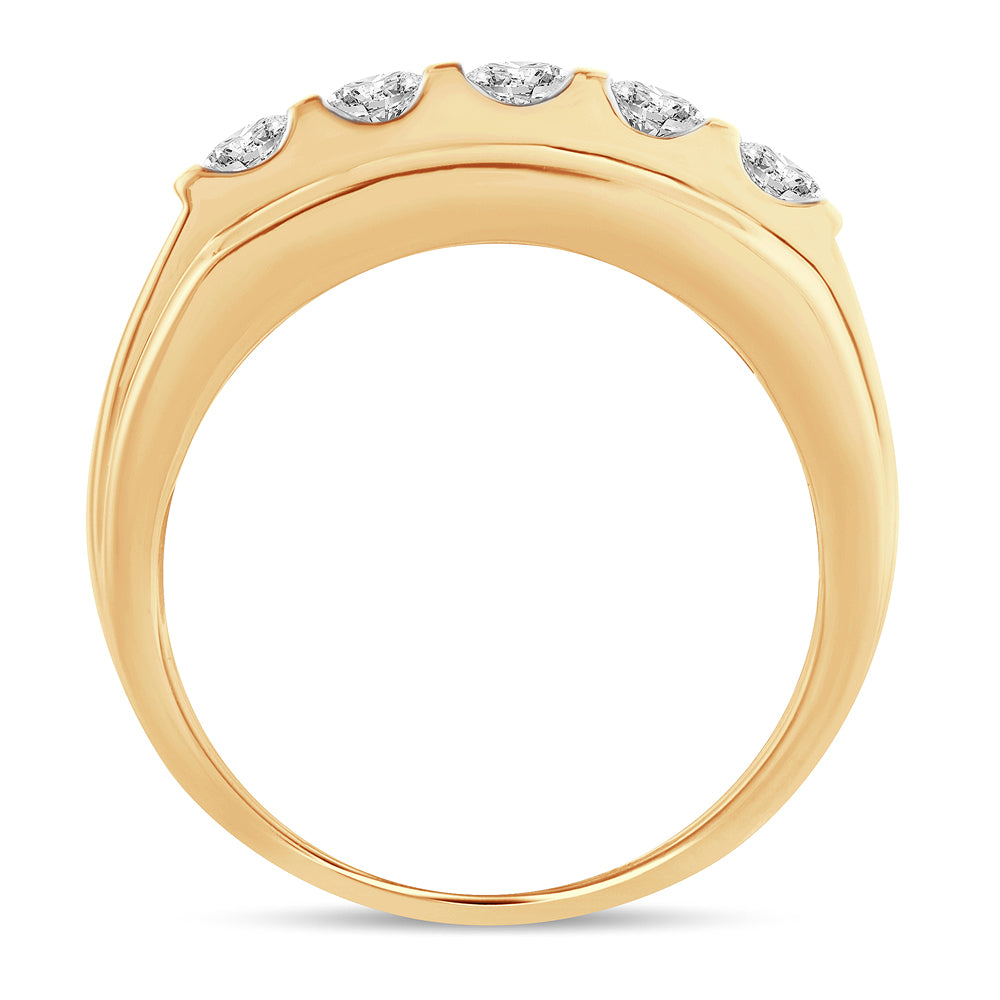 14K  2.00CT  Diamond Mens Ring