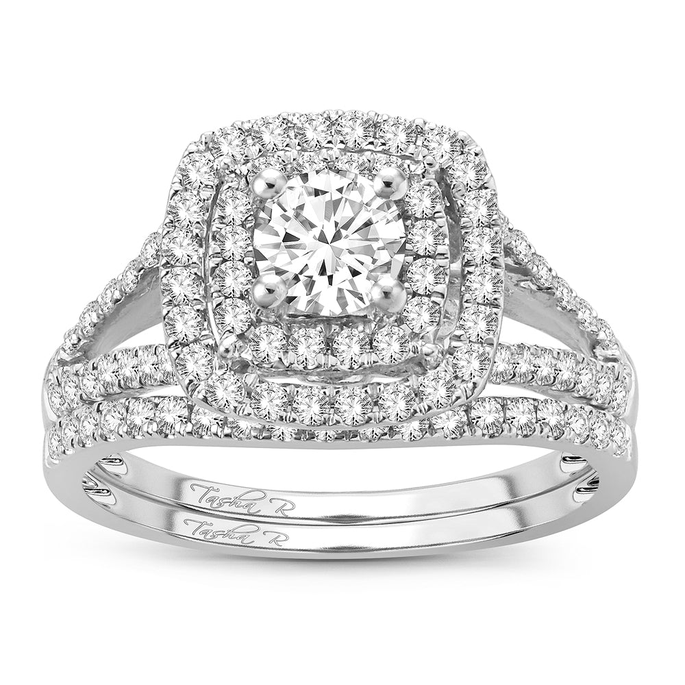 14K   White Gold 1.11Ct Bridal Ring