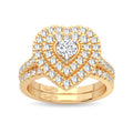 14K 1.00CT Diamond Bridal Ring