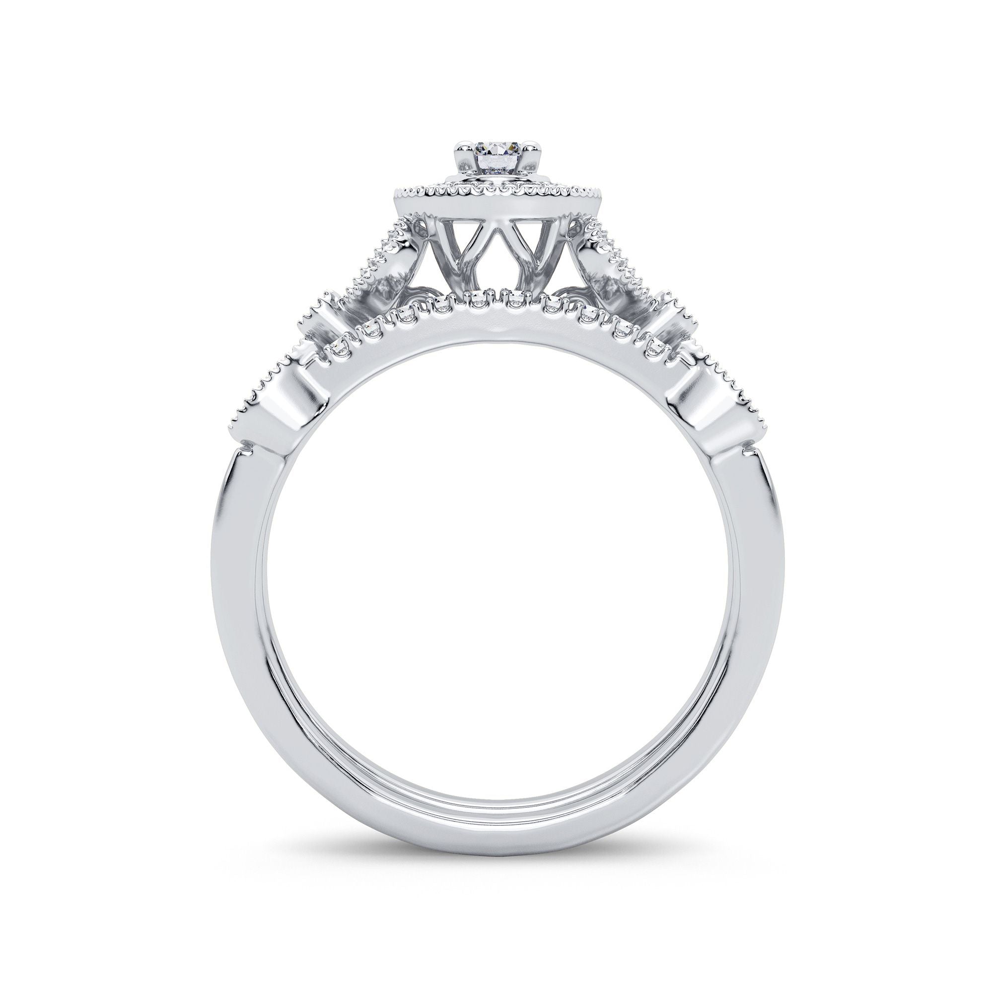 14K 0.33CT Diamond Bridal Ring