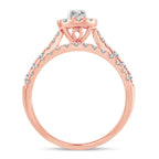 14K 1.00CT Fancy Cut Bridal Ring