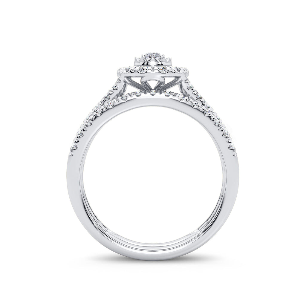 14K 1.00CT Diamond Bridal Ring