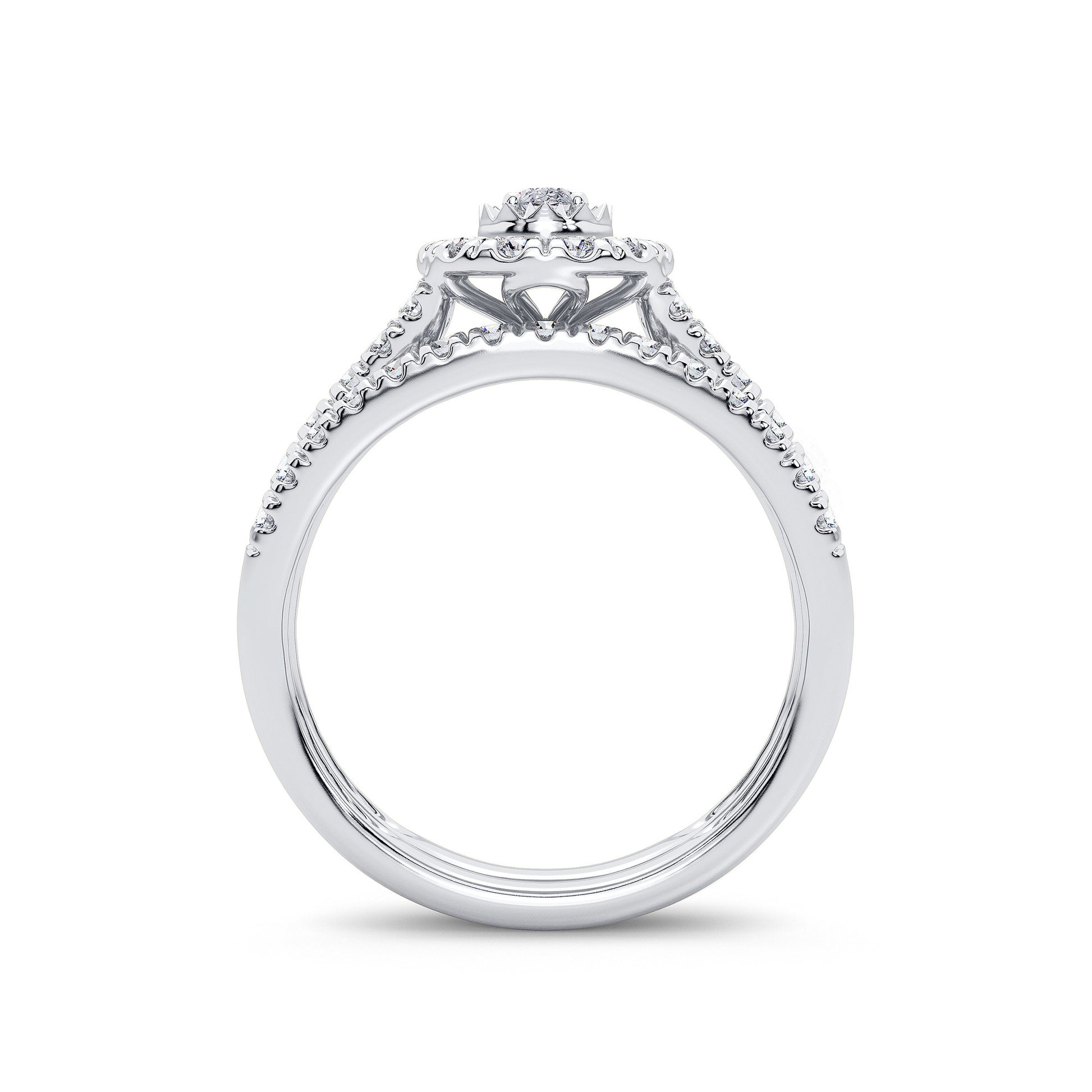 14K 1.00CT Diamond Bridal Ring