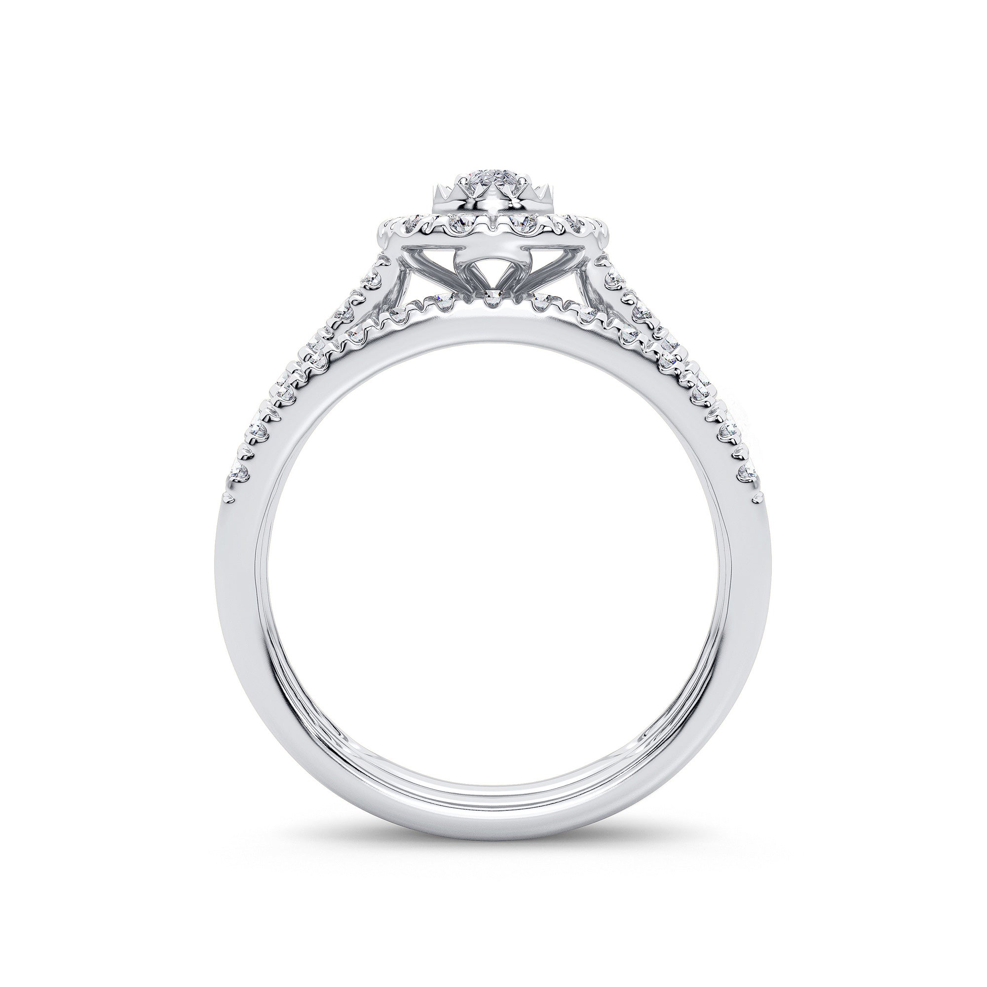14K 1.00CT Diamond Bridal Ring