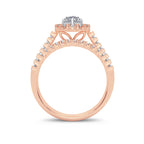 14K 1.00CT Diamond Bridal Ring