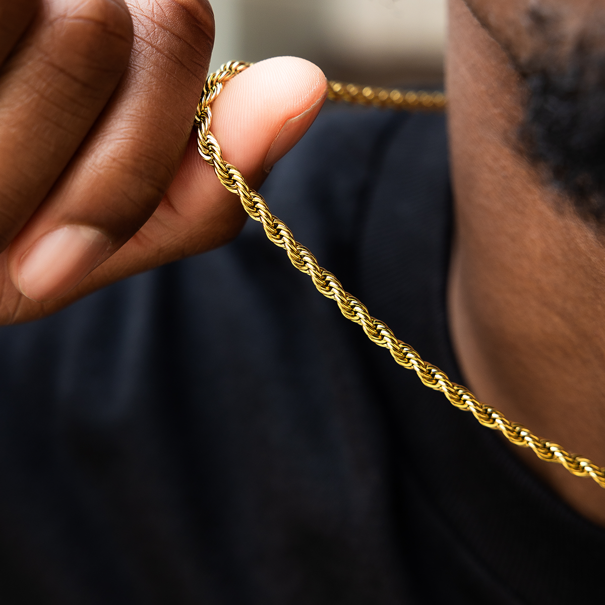 Rope Chain in Yellow Gold - 2.5mm