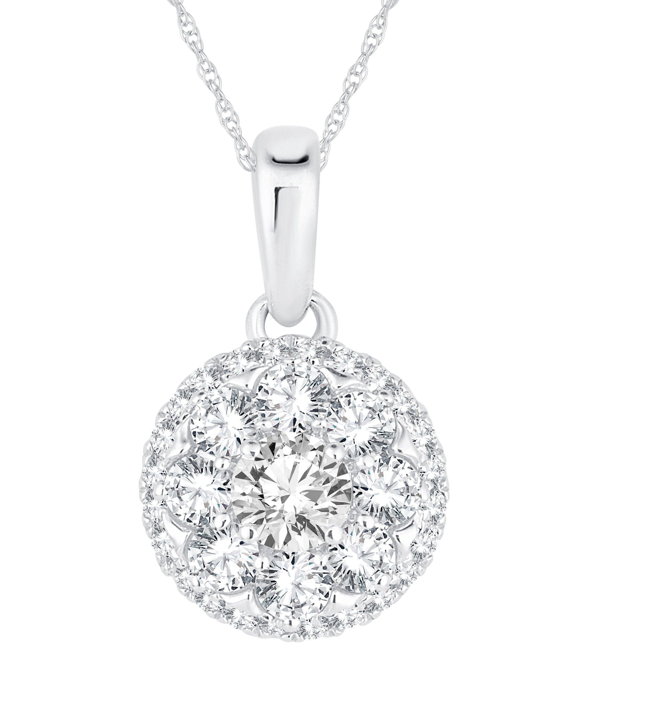 14k 0.50ct Diamond Pendants