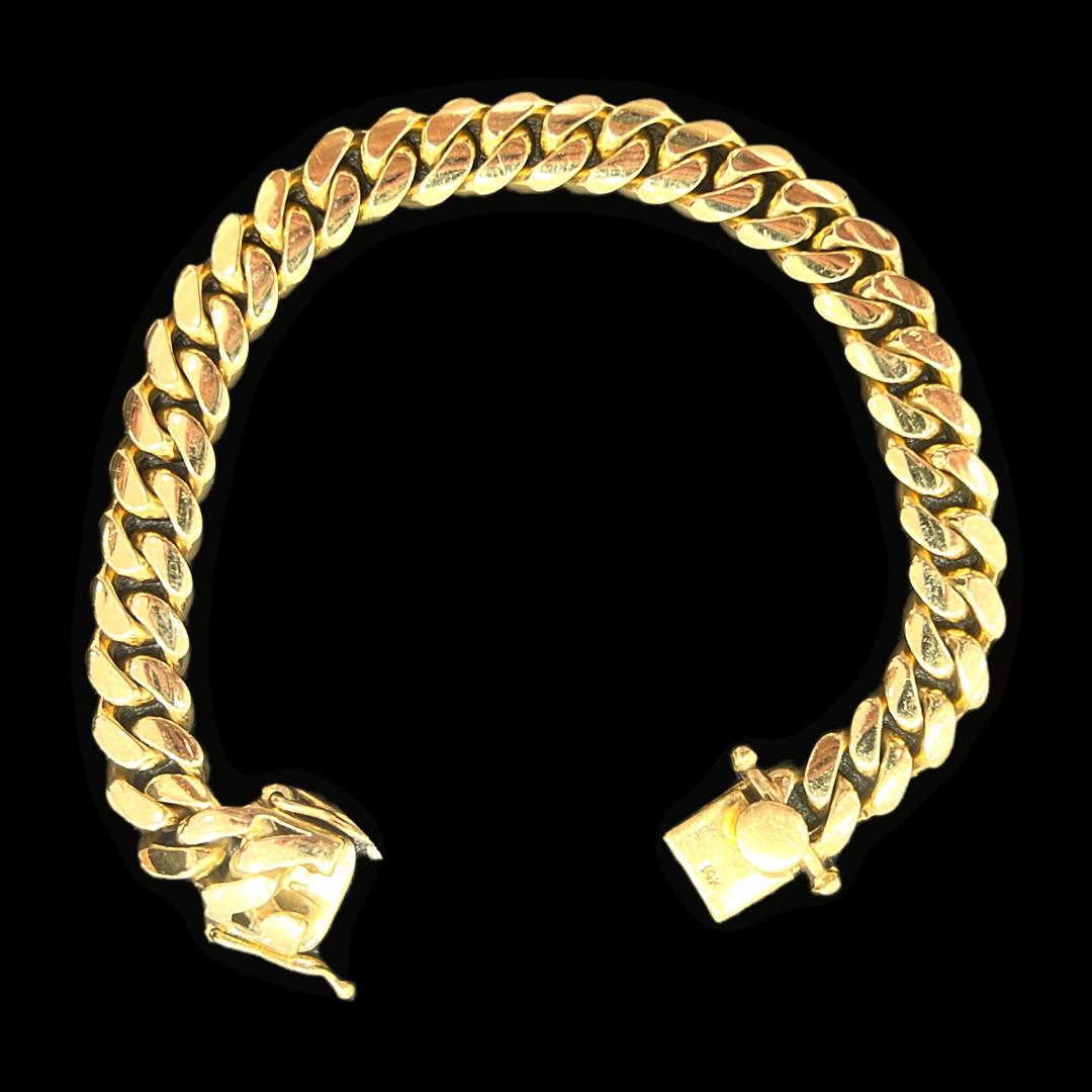 14kt Cuban Link Bracelet 10mm