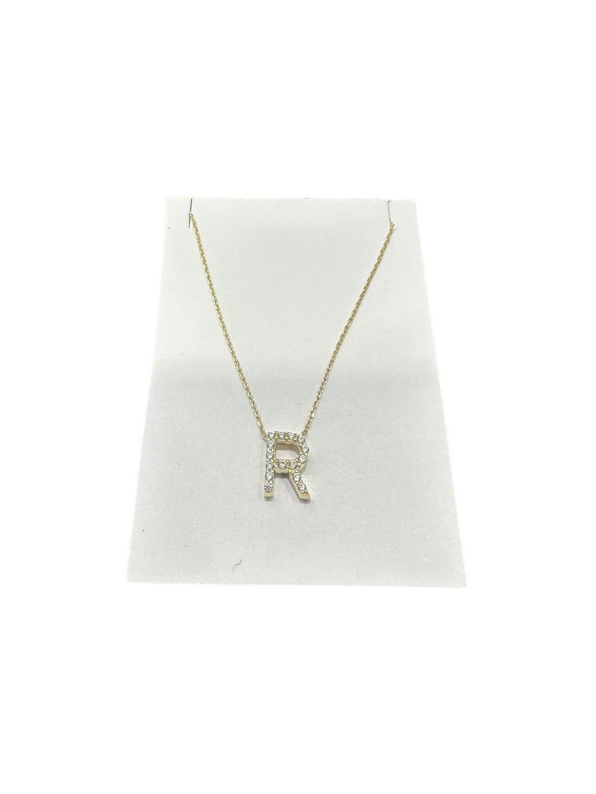 10kt Gold Initial Necklace