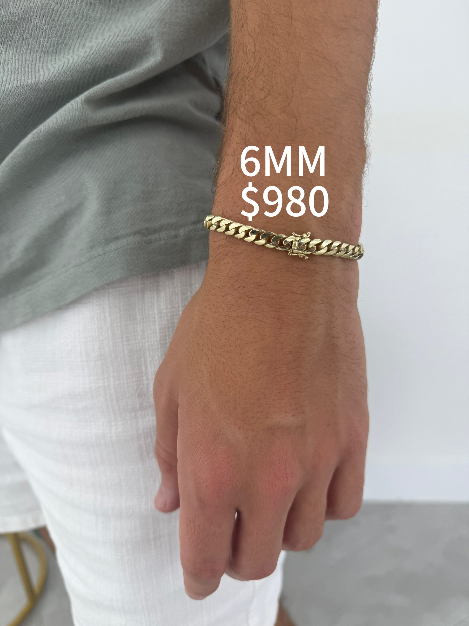 Cuban link bracelet 6mm