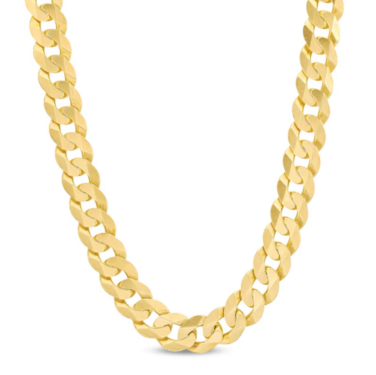 10mm Curb Link Chain Solid 10kt