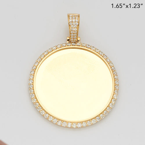10KY 1.20CTW DIAMOND ROUND MEMORY PENDANT - SINGLE