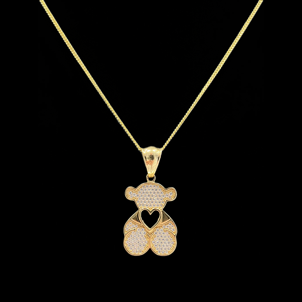14kt Solid Gold Bear Pendant
