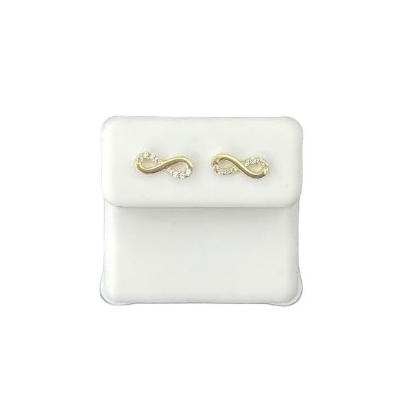 10kt Gold Infinity Earrings