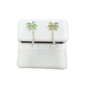 10kt Gold Palm Tree Earrings