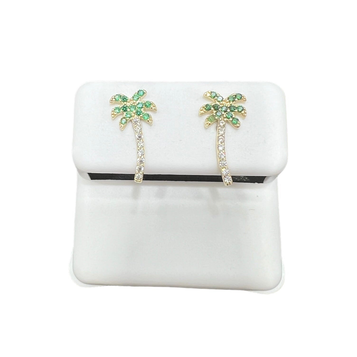 10kt Gold Palm Tree Earrings