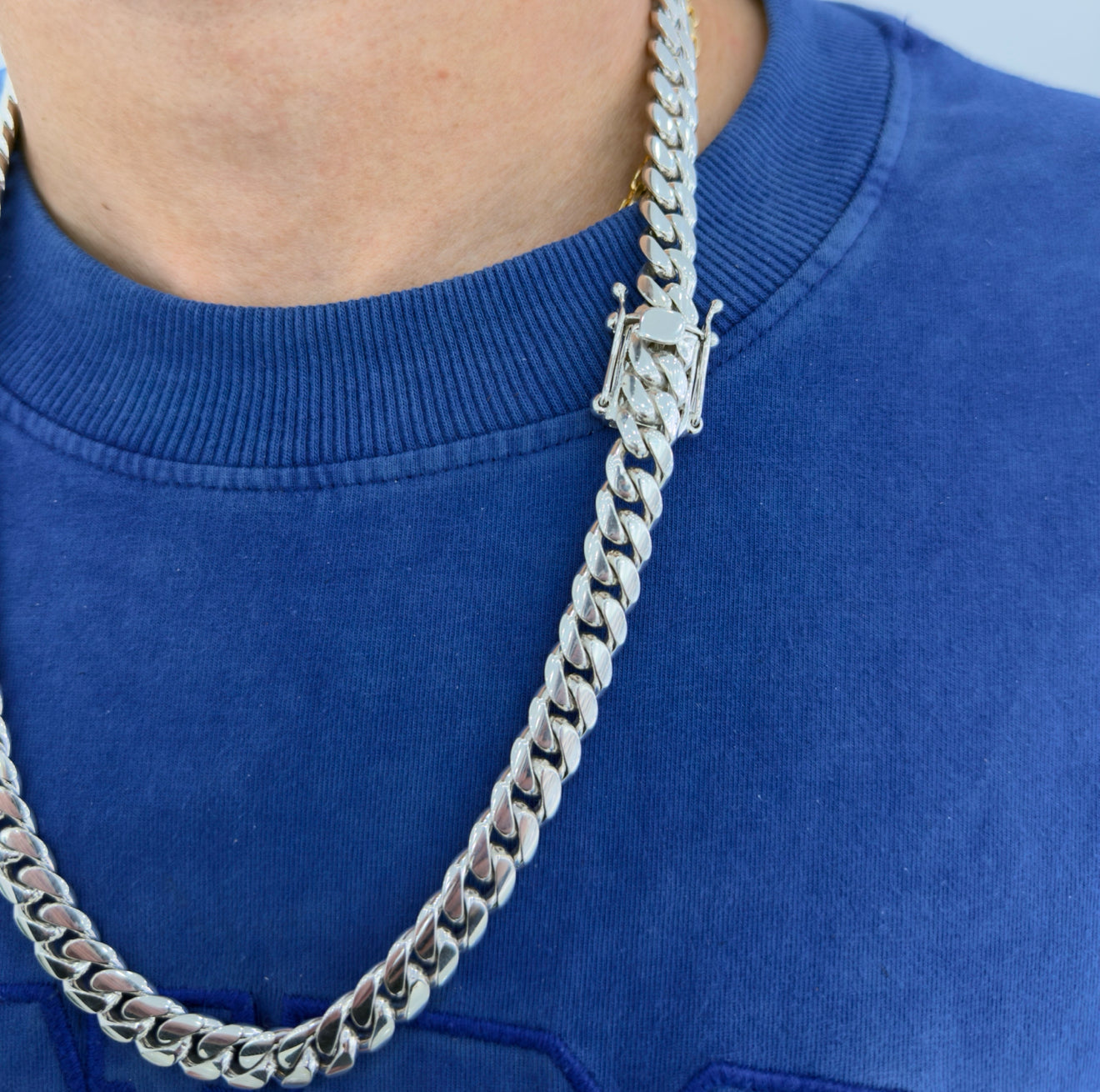 10mm Silver Cuban Link