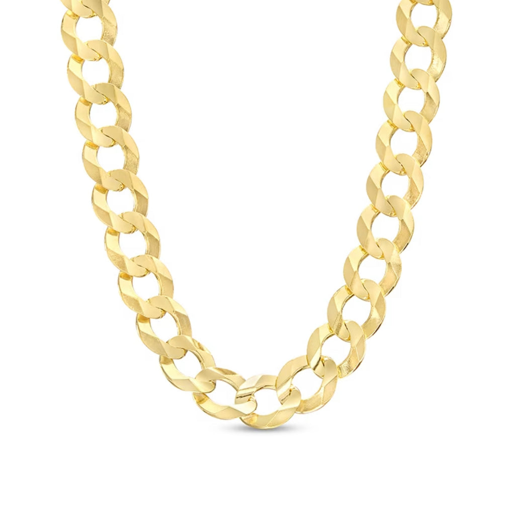 6mm Curb Link Chain Solid 14kt