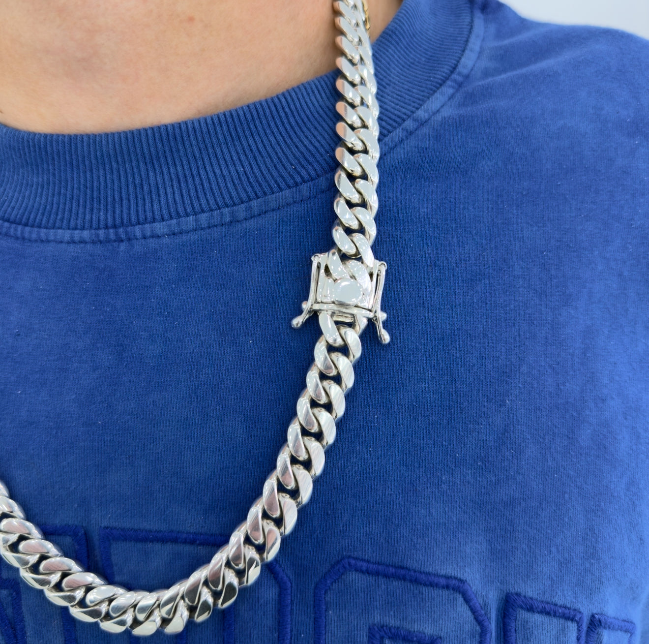 12mm Silver Cuban Link