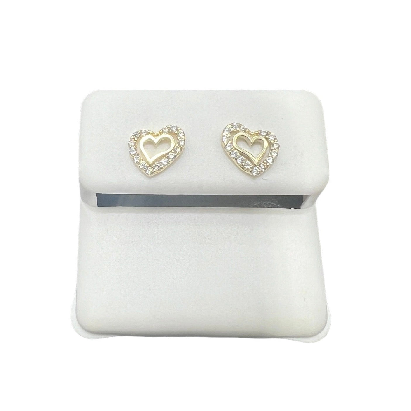 10kt Gold Heart Earrings