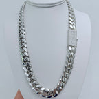 12mm Silver Cuban Link