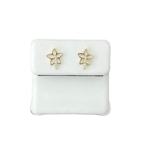 10kt Gold Star Earrings