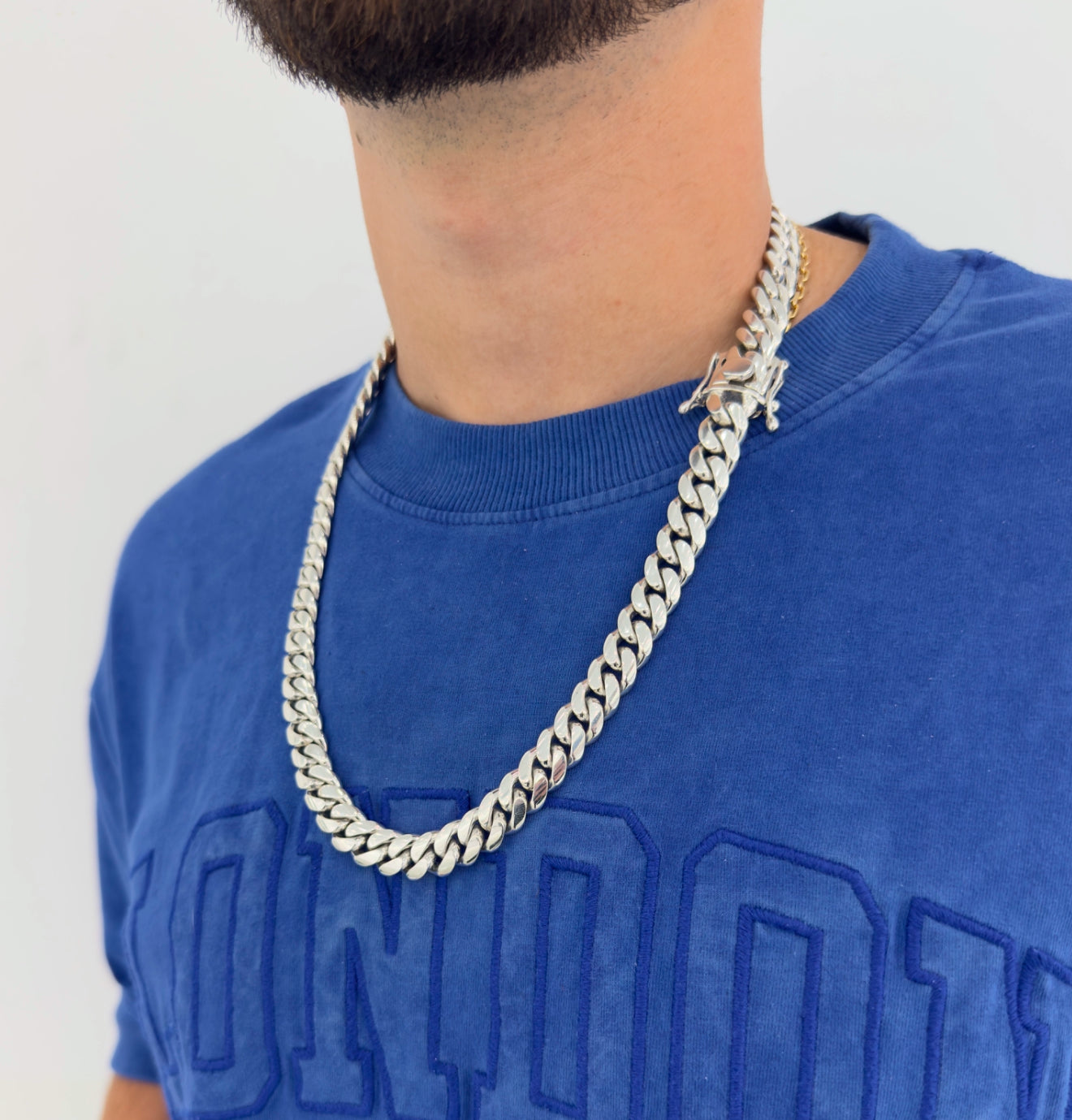 12mm Silver Cuban Link