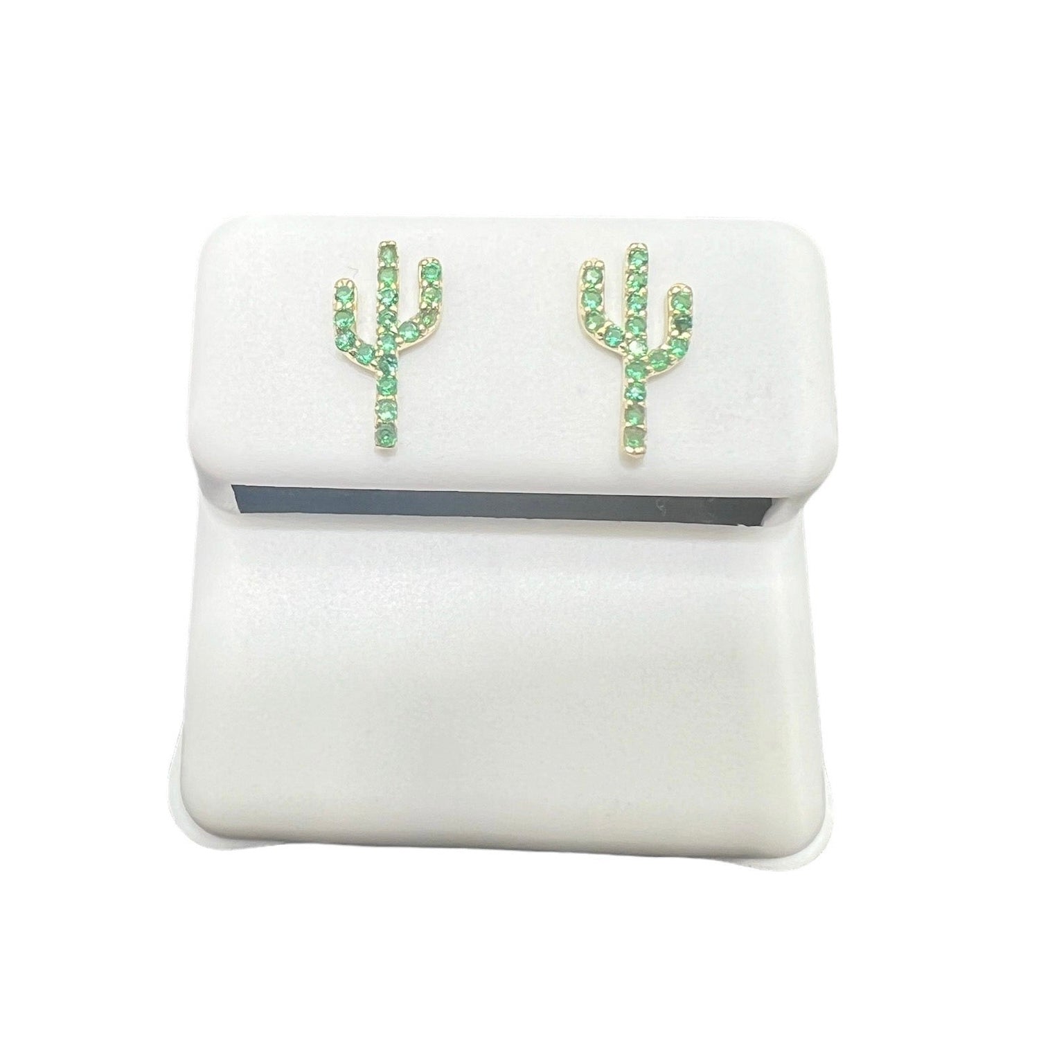 10kt Gold Cactus Earrings