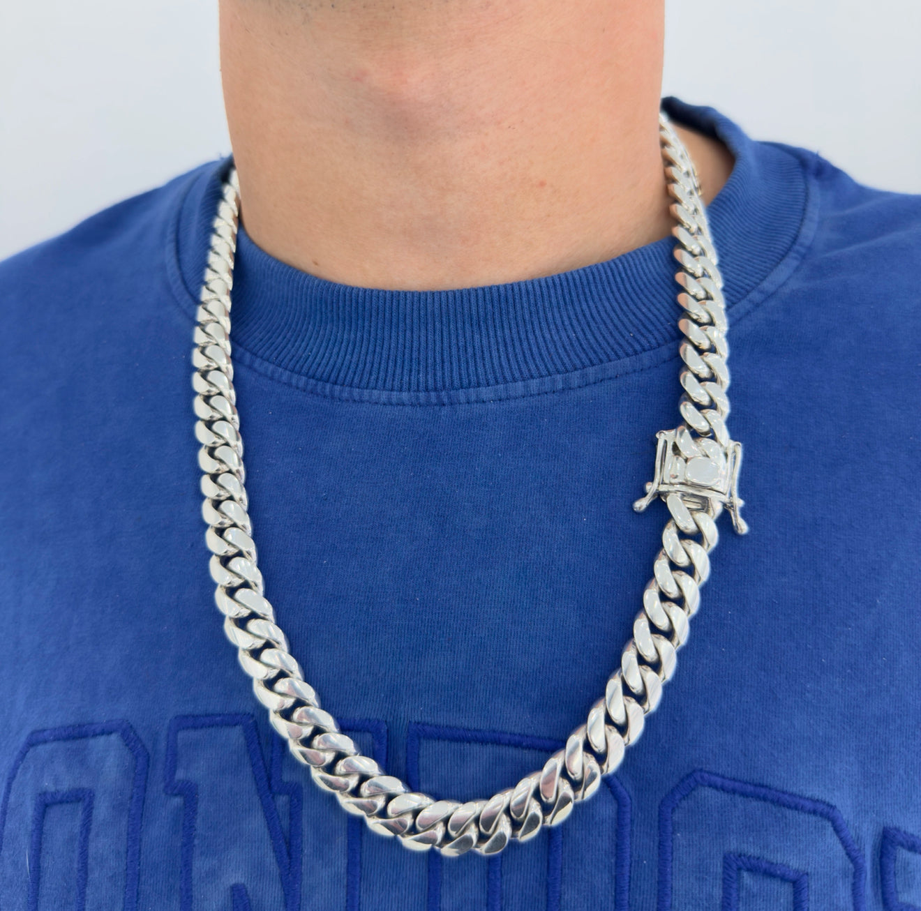 12mm Silver Cuban Link