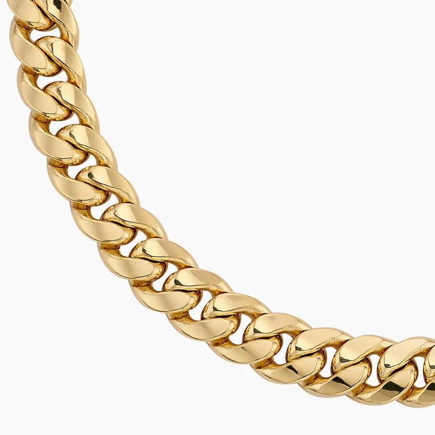 Semi Solid Cuban Link Bracelet