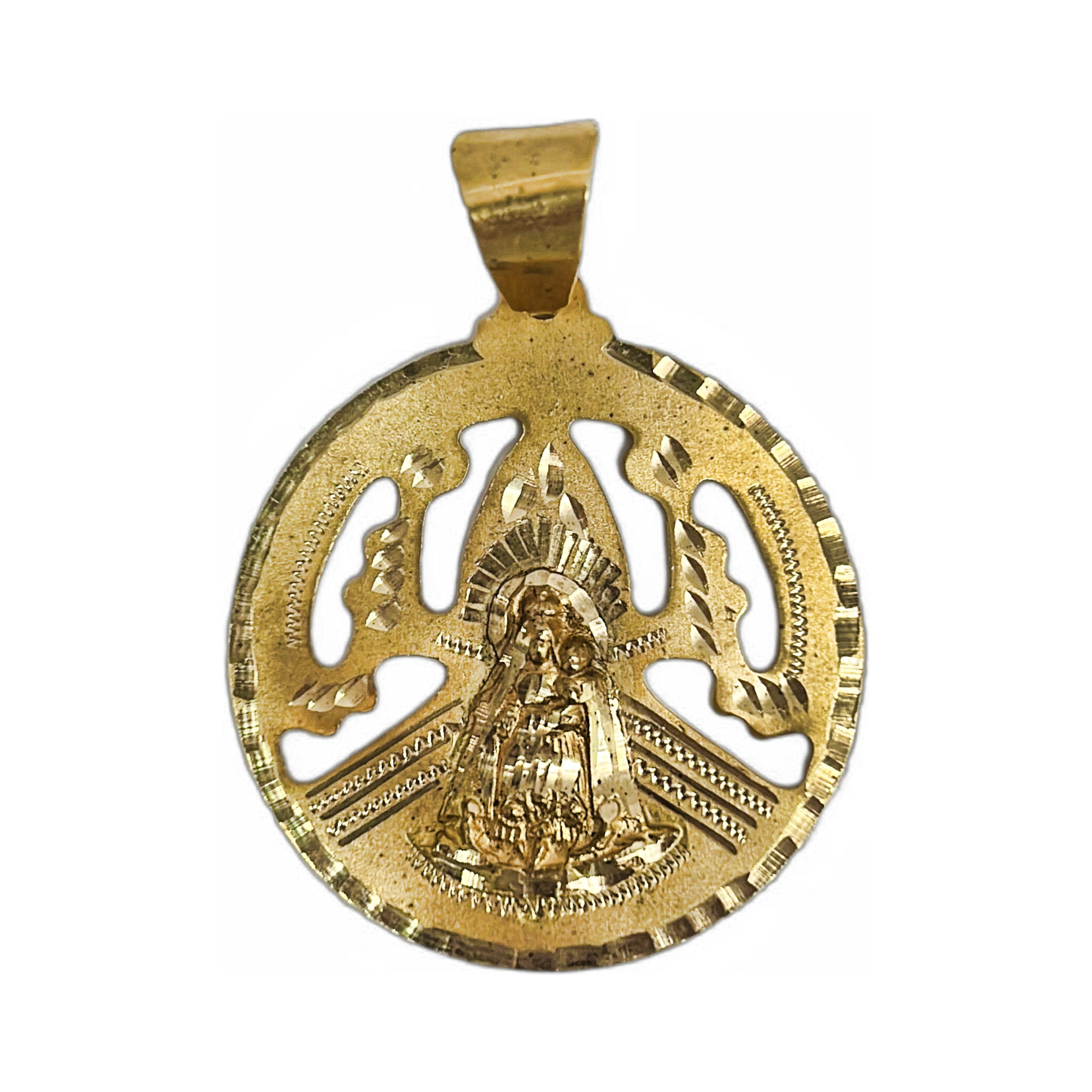 14KT Gold Virgin Caridad Medallion