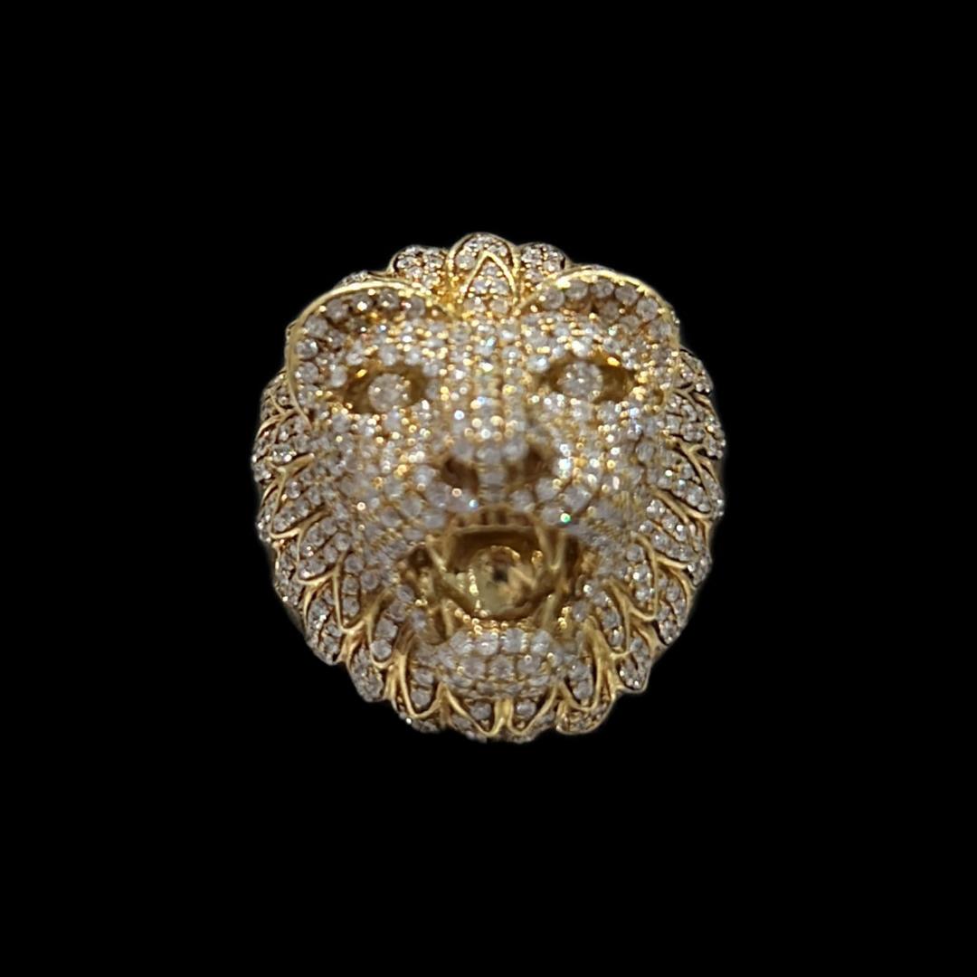 Diamond Lion Ring