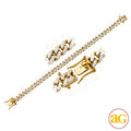 14KY 3.50CTW DIAMOND MIAMI CUBAN LINK BRACELET - 8