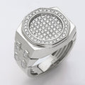 14KW 1.15CTW DIAMOND FLAT PAVE ROUND FACE MENS