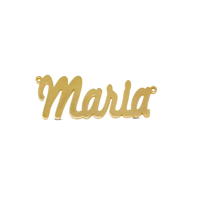 14k Name Pendant