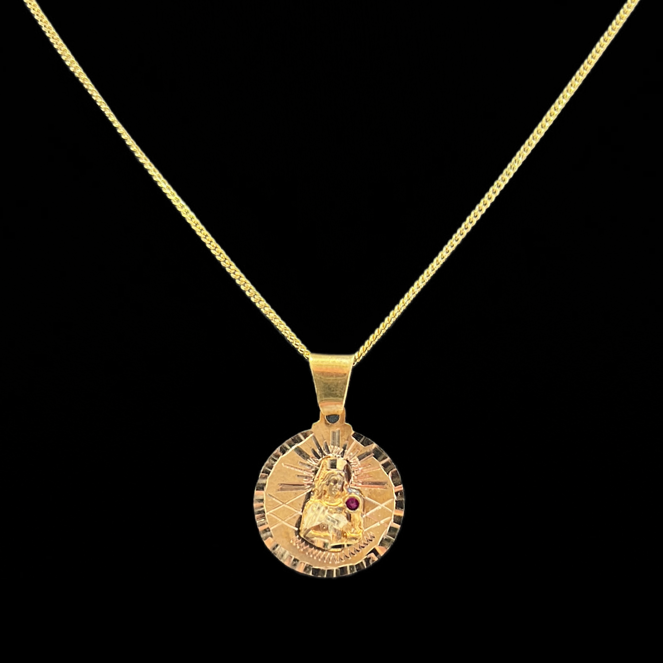 14KT Gold Saint Barbara Pendant