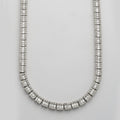 10KW 23.00CTW BAGUETTE NECKLACE 22"
