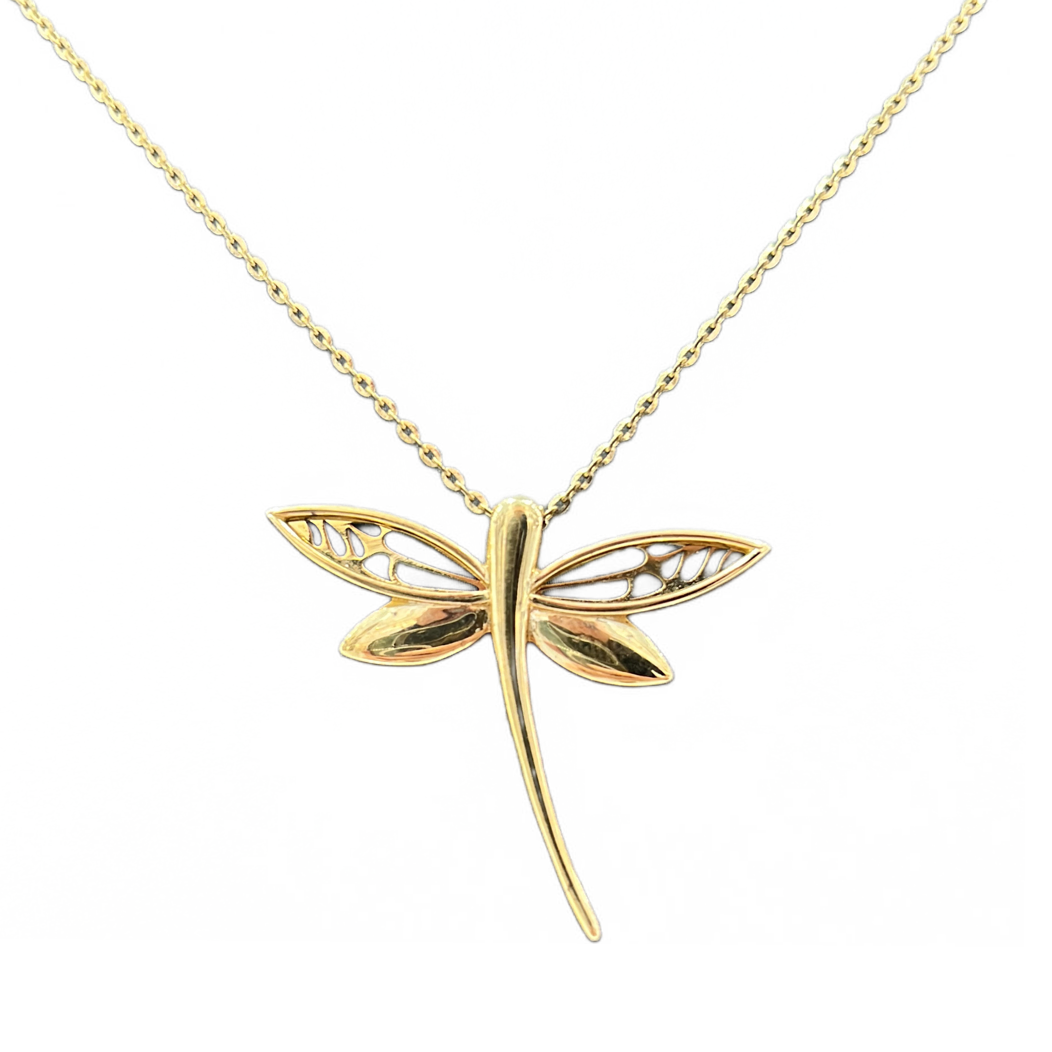 14kt Gold Dragonfly Women's Necklace