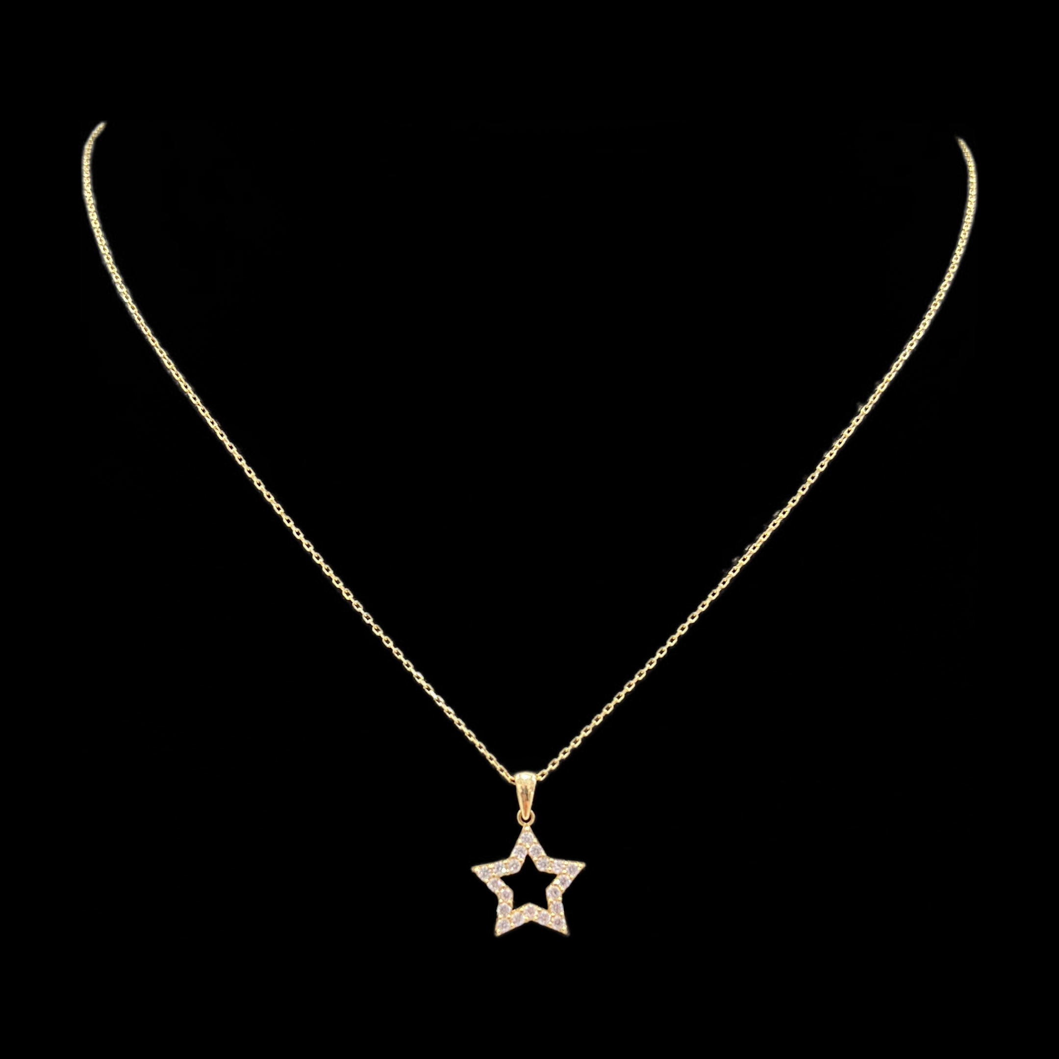 14KT Gold Star Women's Necklace